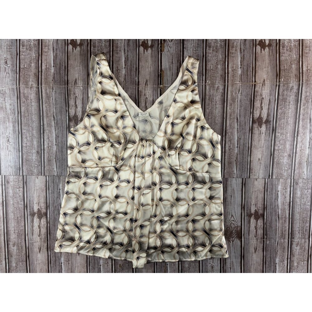 AGNONA 100% Silk sleeveless Top Tank blouse sz 50 US 14 NWOT Made in Italy $849